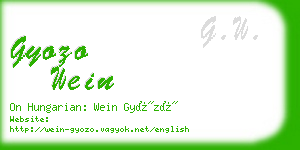 gyozo wein business card